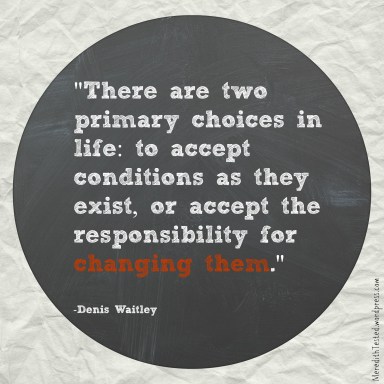 Quote about making choices, from MeredithTested.wordpress.com