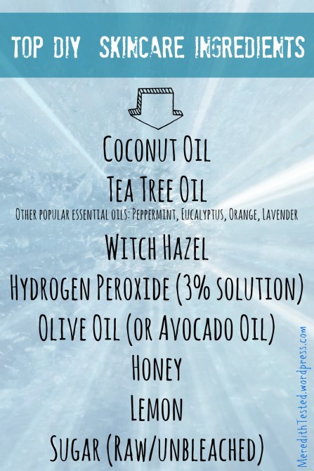 Stock your pantry with these essential DIY beauty skincare ingredients // MeredithTested.wordpress.com