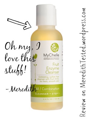MyChelle Fruit Enzyme Cleanser face wash review // MeredithTested.wordpress.com