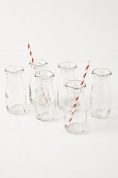 glass milk bottles anthro