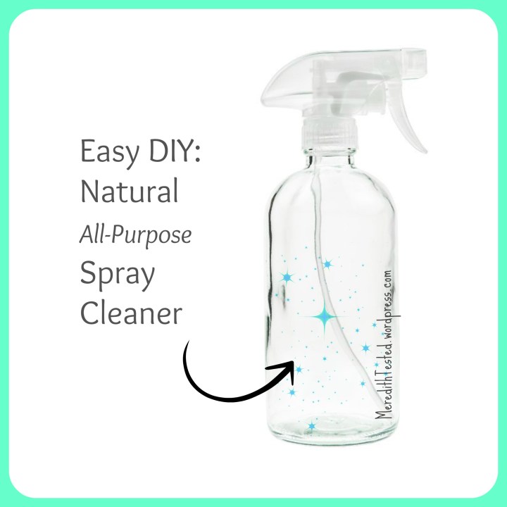 non toxic all purpose DIY spray cleaner