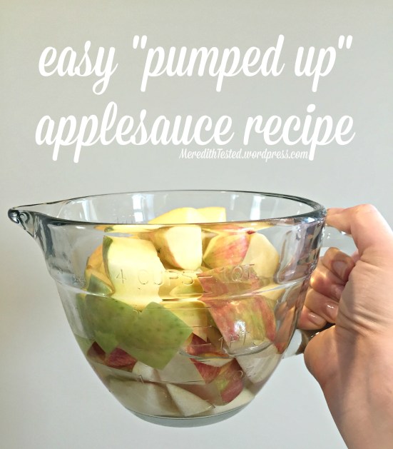 easy microwave applesauce recipe with added fiber and healthy fats #recipe