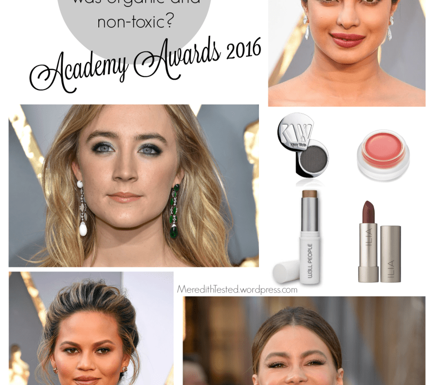 What if all red carpet beauty was with organic, non toxic makeup? Academy Awards 2016 // MeredithTested.wordpress.com