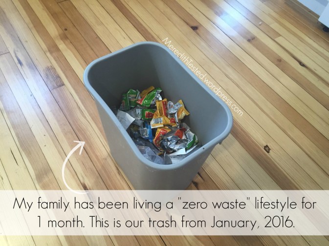 One month living zero waste, less waste, plastic free. 