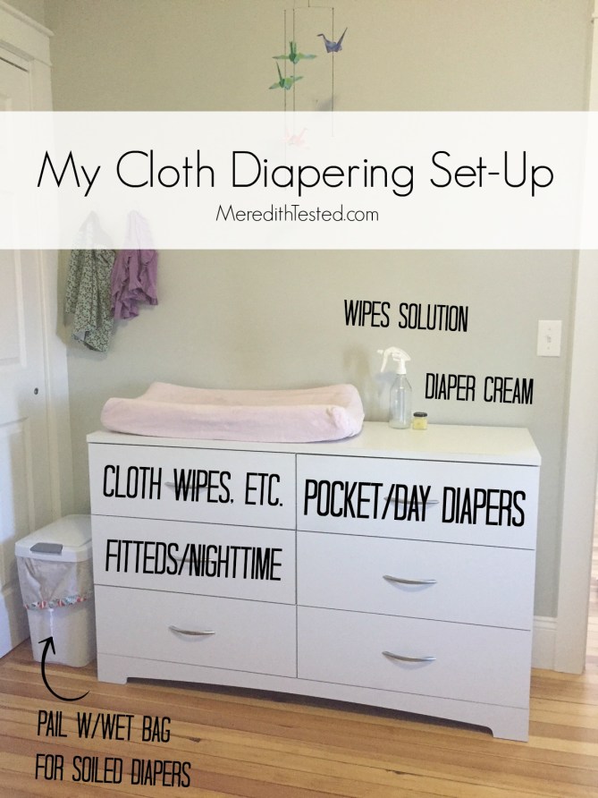 Meredith's Cloth Diapering Set-Up, Organization and Favorite Diapers