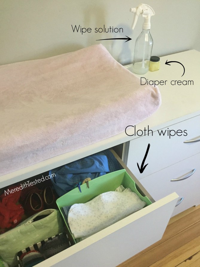 Cloth diaper organization and system from MeredithTested.com