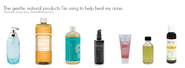 The all natural and organic products I'm using to cure and gently heal my acne and blemishes