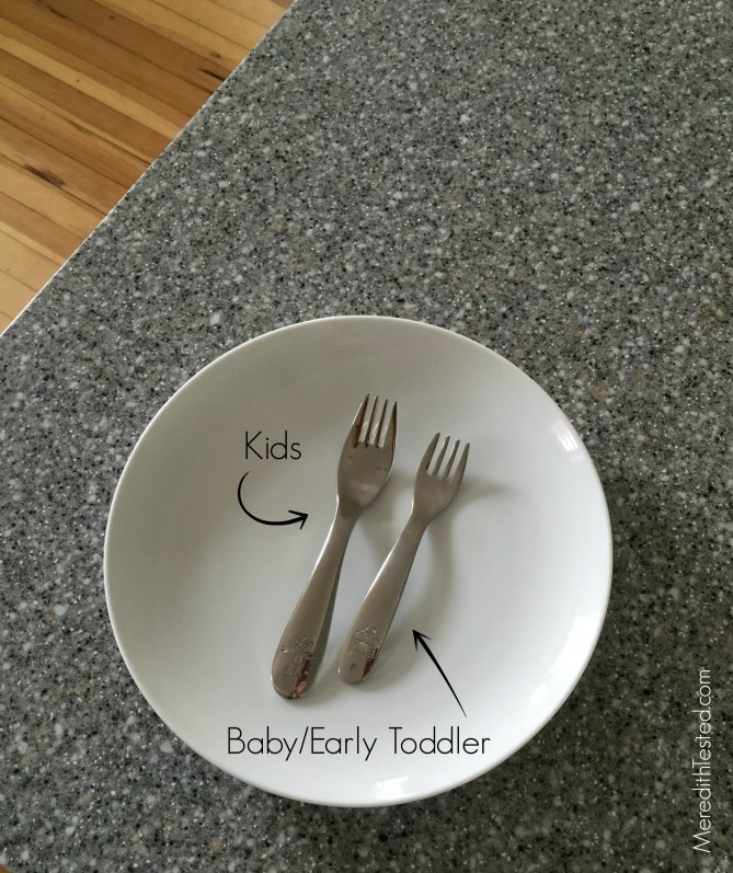 Meredith's review of Kiddoboom plastic-free stainless steel baby/toddler/kids fork, spoon, knife set