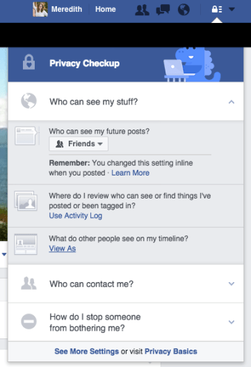 How to see your public Facebook profile // Minimalism and decluttering Facebook // MeredithTested.com