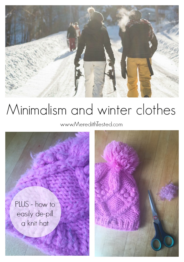 How one minimalist family deals with winter clothes and gear